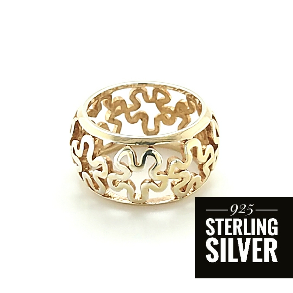 Ladies Classic Vermeil Filigree Ring
